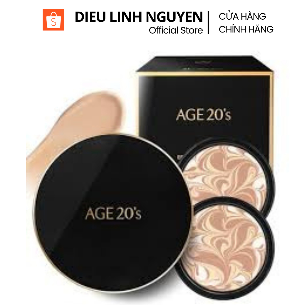 [2 lõi] Phấn nước cushion Age20's Signature Essence Cover Pact SPF50 + PA + + + + 14g*2