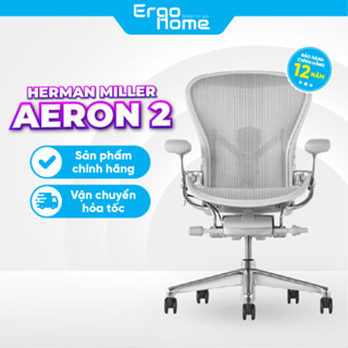 Ghế Công thái học Ergonomic Herman Miller Aeron 2 chất liệu cao cấp, thương hiệu Mỹ, tư thế ngồi chuẩn, bảo hành 12 năm