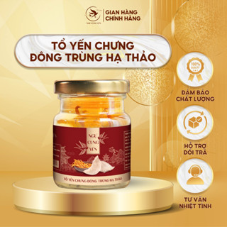 Tổ Yến Sào Chưng Sẵn Đông trùng hạ thảo 35% yến tươi/ hũ 70ml - Quà Tặng, Quà Biếu Tết - Ngự cung yến