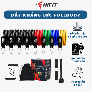 Bộ Dây Kháng Lực Ngũ Sắc, Dây Cao Su Kháng Lực Bóng Đá, Đàn Hồi Tập Gym, Thể Thao Tại Nhà