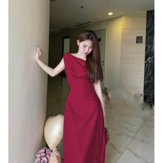 💗 ĐẦM TRẮNG LỆCH VAI (về thêm midi đỏ) 💗