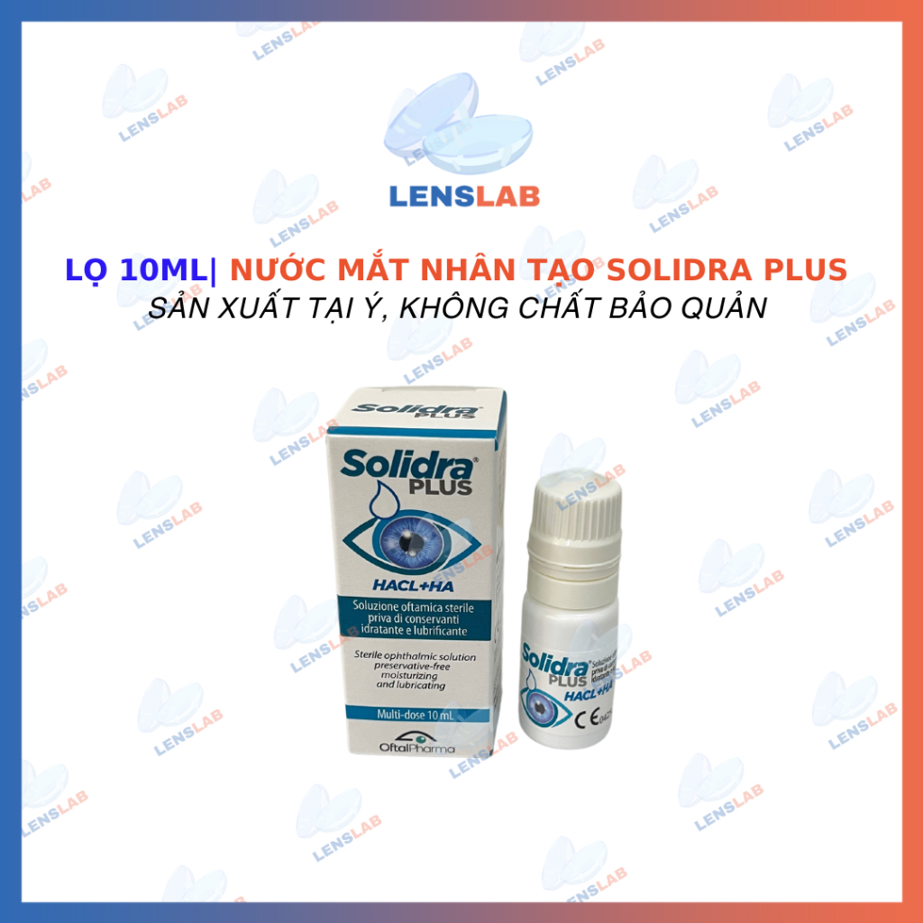 Nước Mắt Nhân Tạo Solidra Plus 10ml - Hàng Chính Hãng