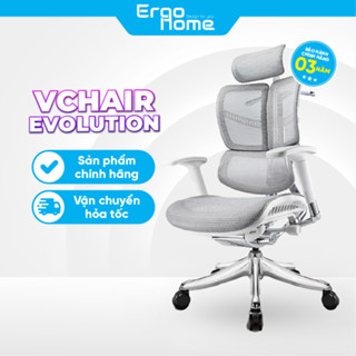 Ghế Văn Phòng Công thái học Ergonomic Vchair Evolution, làm việc khung siêu chắc, dành cho người to cao, ngả sâu 130 độ