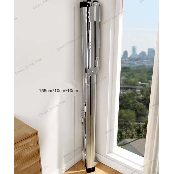 Sào Phơi Quần Áo ( NEW) giàn phơi Tặng 20 móc chống bay, Giá INOX Gấp Gọn, Treo Đồ Thông Minh Dạng Cây