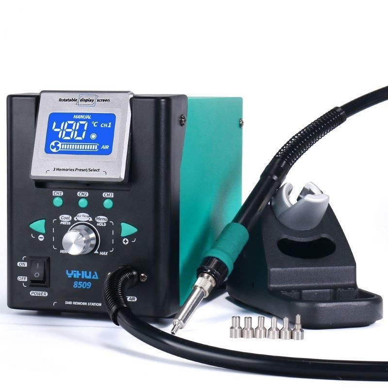 Máy khò Yihua 8509 tay nhỏ chuyên khò linh kiện ic nhỏ