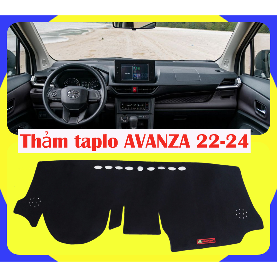 (Avanza 22-23) Thảm lót taplo xe TOYOTA AVANZA đời 2022 2023 loại nhung 3 lớp dày đẹp