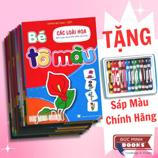 Sách - Bé Tô Màu (Bộ 10 Cuốn Dành Cho Trẻ 3-6 Tuổi Song Ngữ Việt Anh)