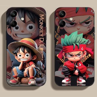 Ốp lưng Samsung Galaxy A05, A06, A06 5G, A07 cạnh viền vuông, có bảo vệ camera in hình ONE PIECE, GOKU