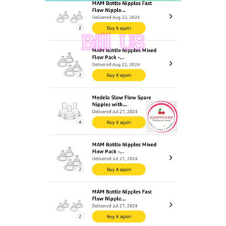 Núm ti bình sữa MAM 160ml 240ml US