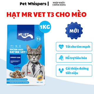Thức Ăn Cho Mèo 1kg Hạt Mr Vet T3 Giàu Dinh Dưỡng Giá Rẻ