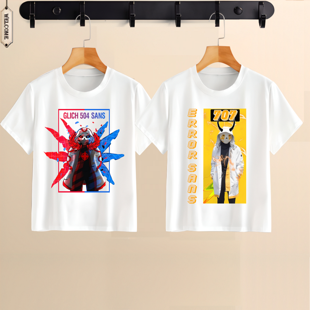 Áo Thun Error Sans 707 Sans Omni | Tứ Sans Đại Chiến cho bé cực hot