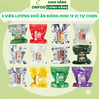 5 Viên Lương khô ăn kiêng mini SBT ONFOD mix vị dinh dưỡng giảm cân ăn chay healthy eat clean