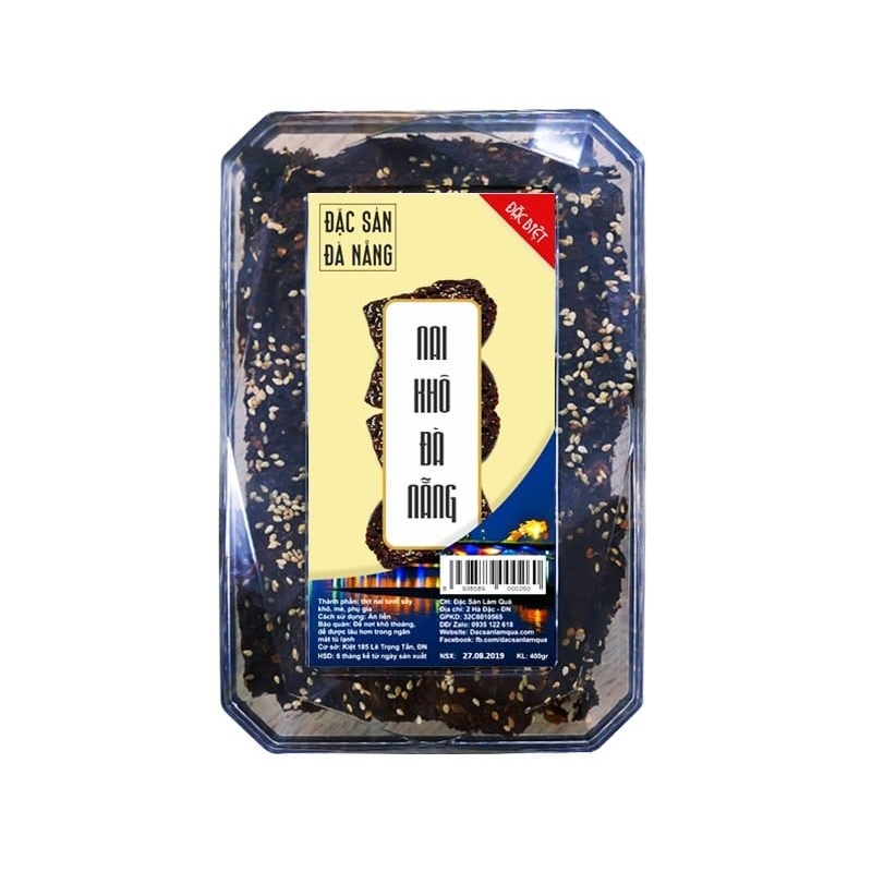 Khô nai tẩm mè LanGift - Đặc sản Đà Nẵng loại đặc biệt - DATE MỚI