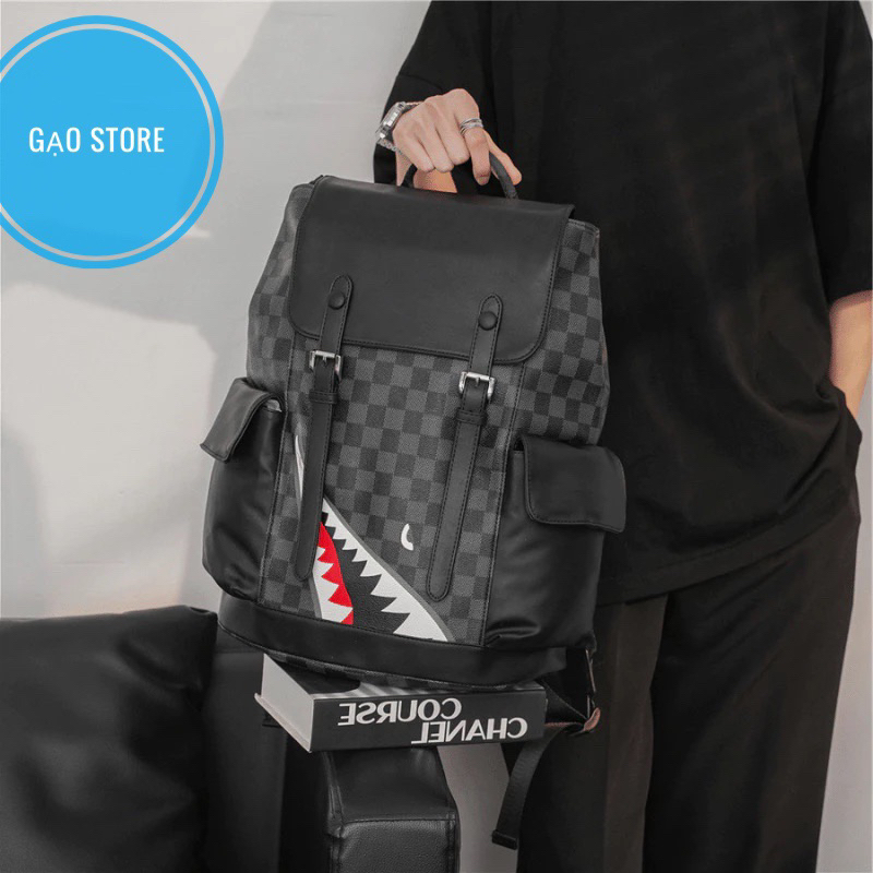   Hàng chuẩn   Balo da nam nữ đi học Ulzzang basic chống nước cặp du lịch Unisex Hàn Quốc đựng laptop sách cho học sinh 