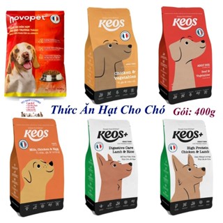  Thức ăn hạt cho Chó KEOS Gói 400g Hỗ trợ tiêu hóa Giàu năng lượng Bổ sung dinh dưỡng hoàn chỉnh cho Pet Sx tại Việt Nam 