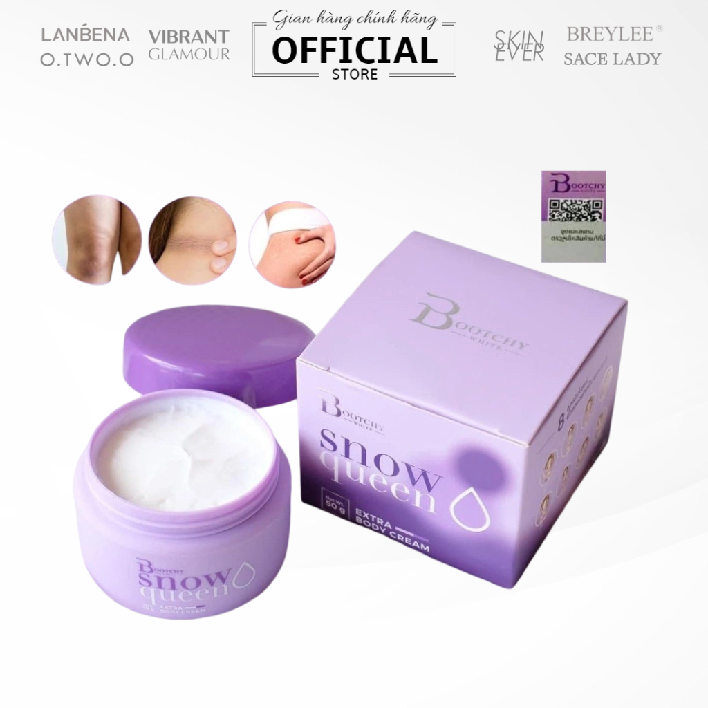 Tẩy ṫhâm đen Bootchy White Snow Queen Extra Body Cream