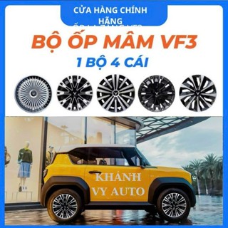 Ốp mâm cho xe Vinfat VF3 R16,  ốp lazang Vf3 16in logo Vinfat cao cấp
