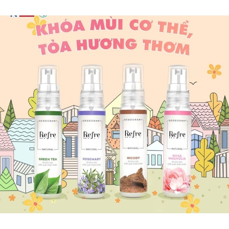 (0905) Xịt khử mùi Refre 30ml