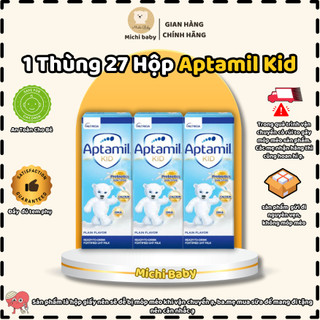 Michibaby - 1 Thùng 27 Hộp SỮA CÔNG THỨC PHA SẴN APTAMIL KID UHT 180ML - Michi Baby MC685