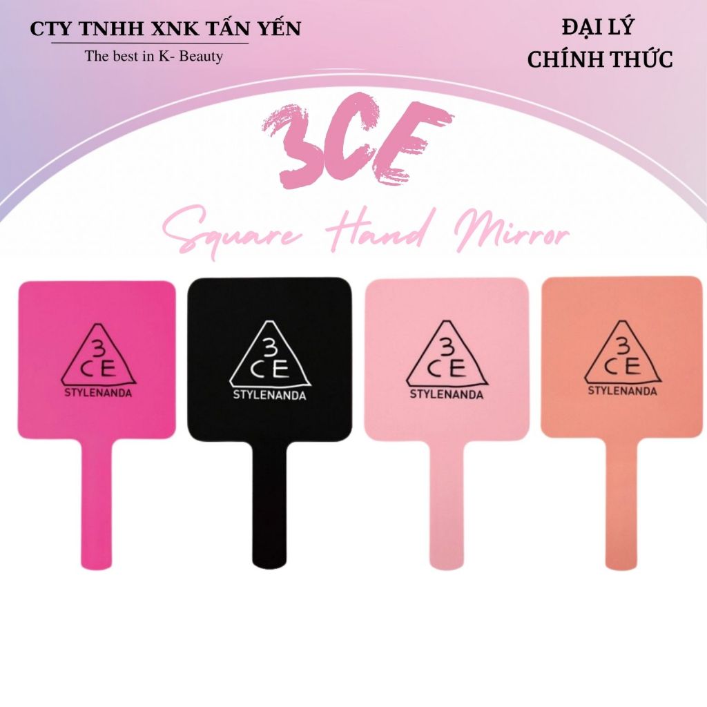 Gương Cầm Tay 3CE Square Hand Mirror