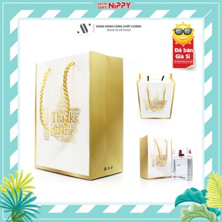 Set 50 - Túi giấy Thank You  NIPPY đựng quà tặng mỹ phẩm, son, nước hoa, quà lưu niệm, quà sinh nhật nhỏ, trang sức...