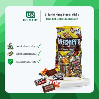  KẸO CHOCOLATE HERSHEY’S MINIATURES 180 VIÊN 1,58KG - HÀNG CHUẨN MỸ 