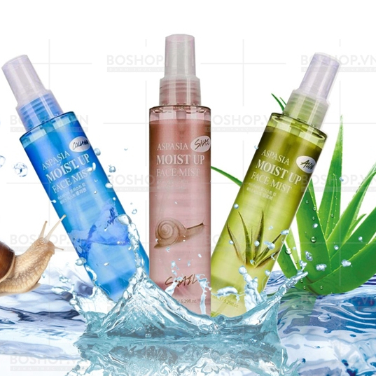XỊT KHOÁNG ASPASIA 150ML NHA ĐAM VÀ Collagen