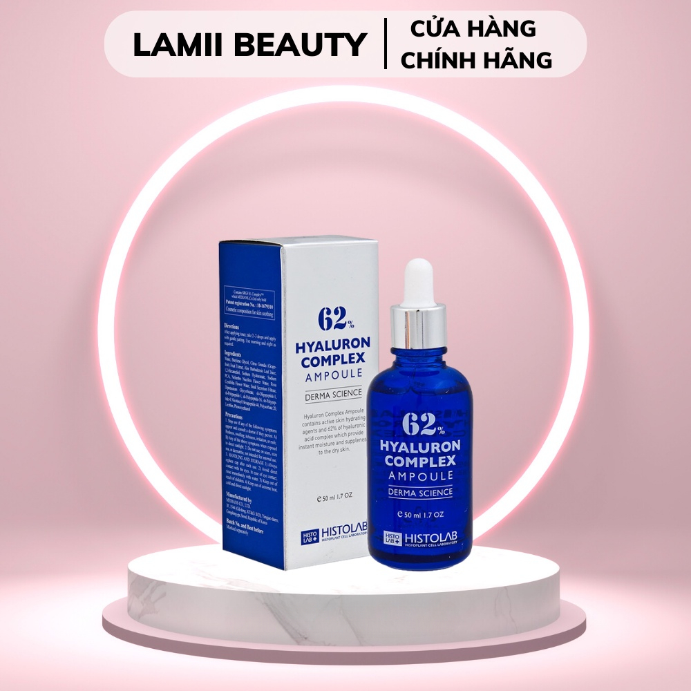 Tinh chất dưỡng ẩm HISTOLAB 62% HYALURON COMPLEX AMPOULE DERMA SCIENCE