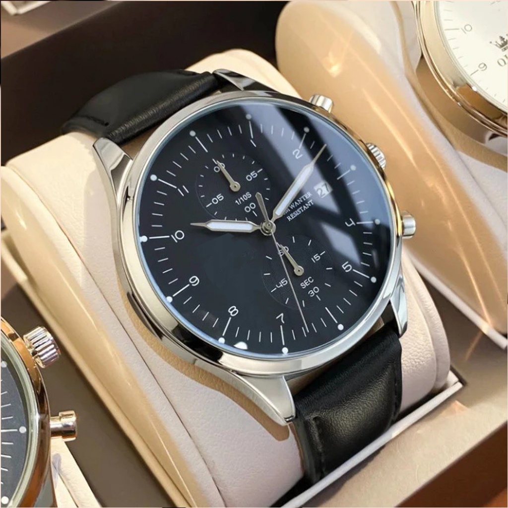 Đồng hồ nam chính hãng GAGAY OLES 2880 Dây da có chức năng Lịch chống nước phát sáng GD851 | BigBuy360 - bigbuy360.vn