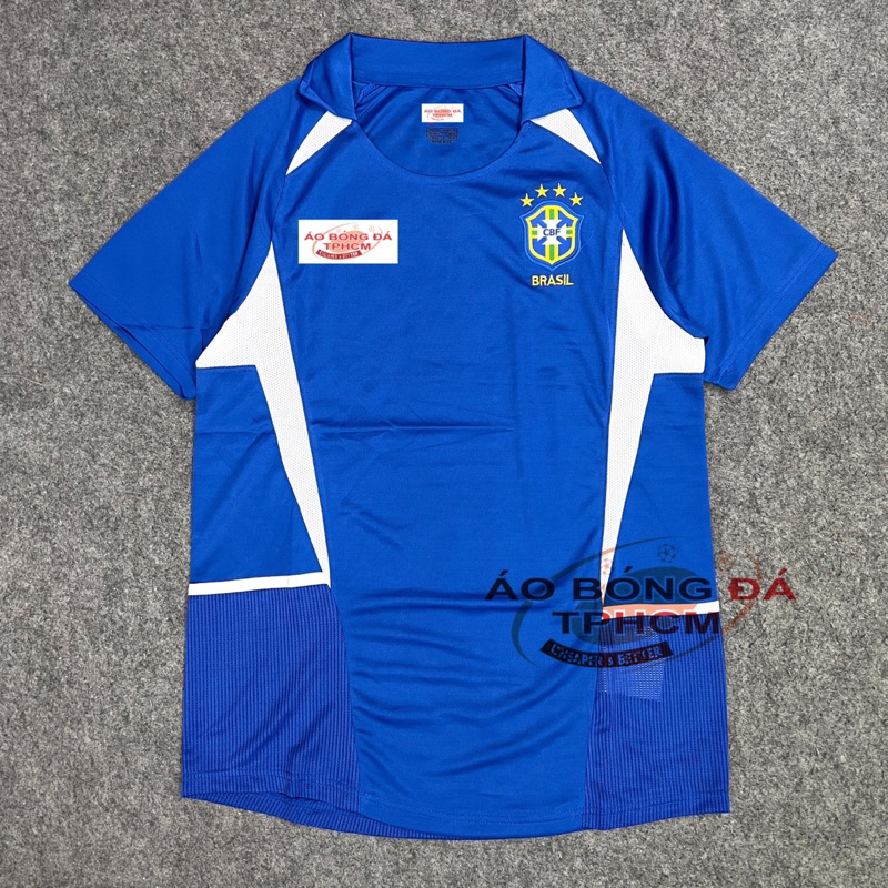 Retro.BRAZIL.2002 - Áo Bóng Đá RETRO CLASSIC hàng Thái cao cấp - BraziI Bích2002