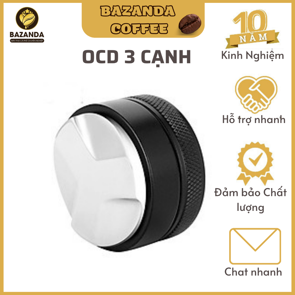 Dụng cụ phân bổ cà phê OCD Tamper xoay 53.5/58mm