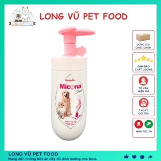  Sữa tắm cho chó sữa tắm cho mèo Micona 200ml ngừa viêm da nấm da dưỡng lông - Long Vũ Pet Food 