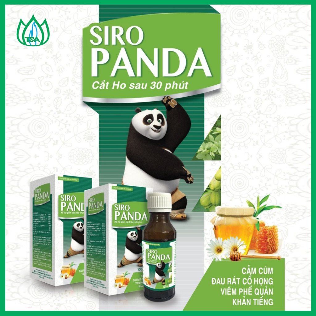 Siro ho, tác dụng chỉ sau 30 phút - Siro Panda Chai 100ml