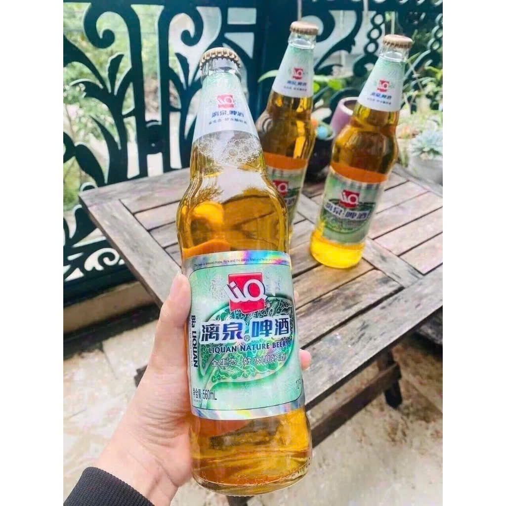 LẺ: 1 chai bia Trung Quốc Liquan Xanh dùng thử