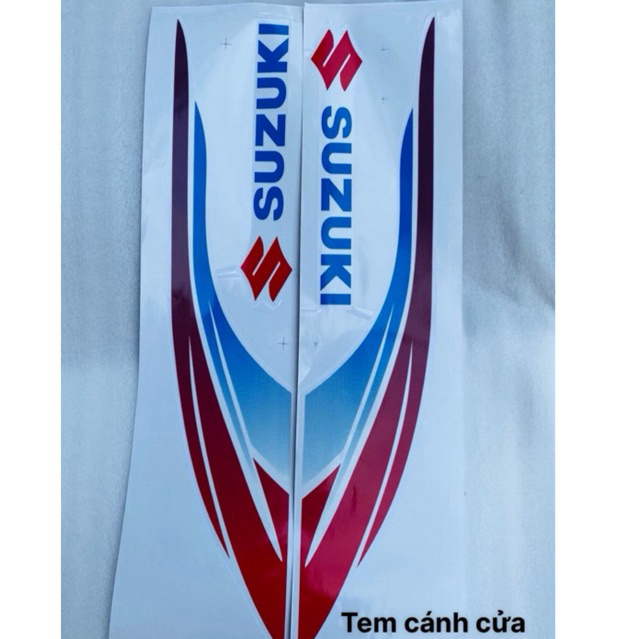 Tem dán 2 cánh cửa xe suzuki 7 chỗ/ suzuki van/ suzuki 500kg  /giá 2 cái