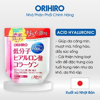  Bột Collagen Acid Hyaluronic Orihiro 11000mg 180g - NPP Chính Hãng Orihiro 