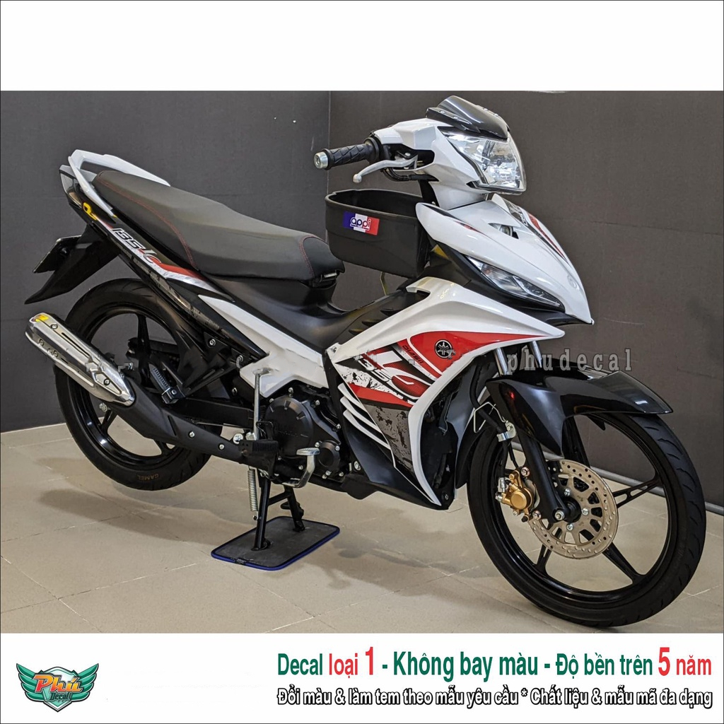 Tem rời Exciter 135 Lc trắng đỏ đen (3)