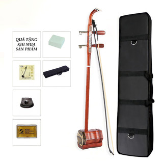 Đàn Nhị Cao Cấp Gỗ Hồng Đào Tặng Full Phụ Kiện Nhạc Cụ Cao Cường