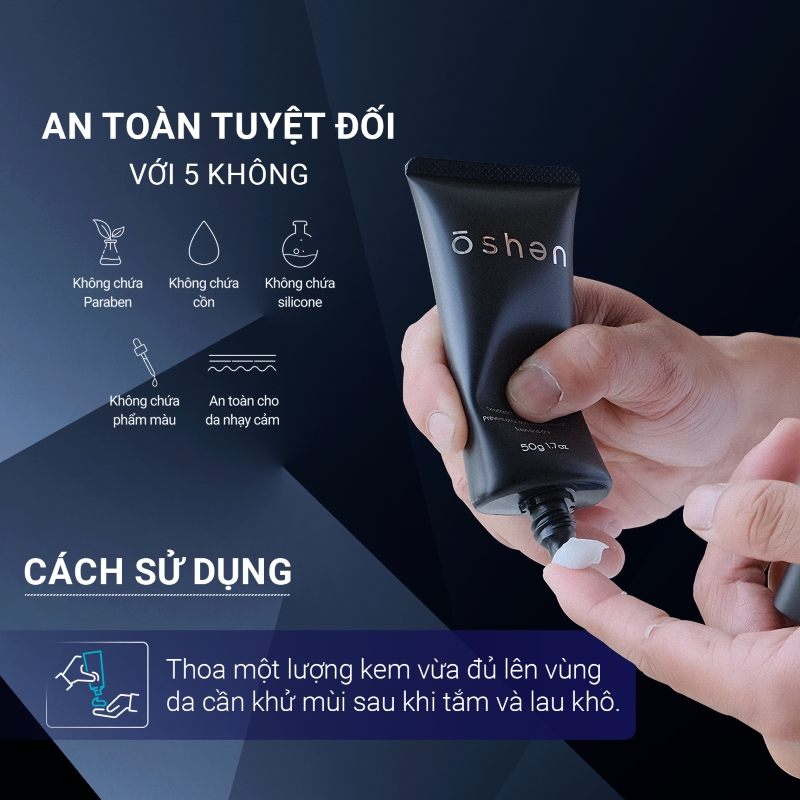 Combo Dung Dịch Vệ Sinh Nam Giới và Kem Khử Mùi OSHEN từ Nhật Bản