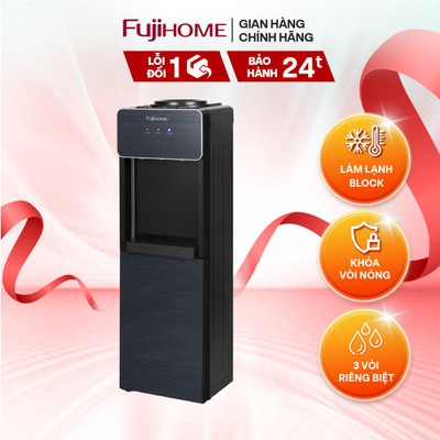 Cây nước nóng lạnh nhập khẩu FUJIHOME WD675C làm lạnh block nước lạnh sâu dưới 10 độ, làm nóng nhanh
