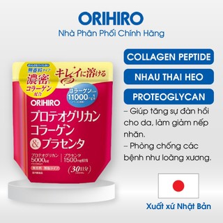  Bột Collagen Proteoglycan Nhau thai heo 11000mg Orihiro 180g - NPP Chính Hãng Orihiro 
