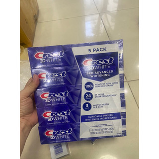 (mẫu mới ) Kem Đánh Răng Crest 3D White Toothpaste 147g 1cây