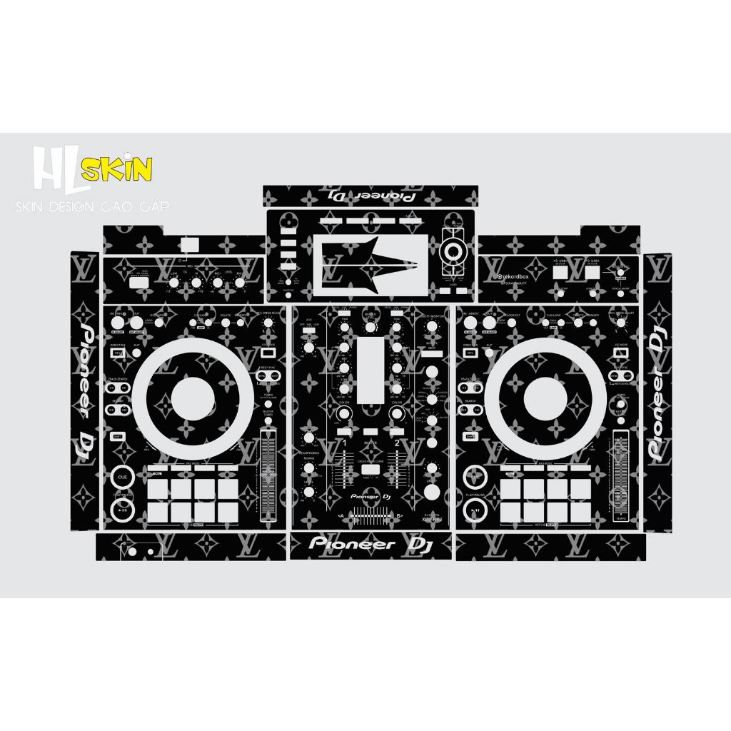 [ Hỏa Tốc ] Skin Dán Bàn DJ (LV ĐEN) ( XDJ RR / RX / RX2 / RX3 / XZ , DDJ - SB / RB /200/400)