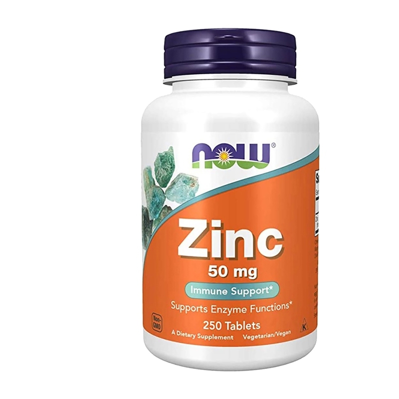 ZINC KẼM Giúp Tăng Test Giảm Mụn Tăng Sinh Lý Tăng Miễn Dịch Bảo Vệ Cơ Thể NOW ZINC 50MG