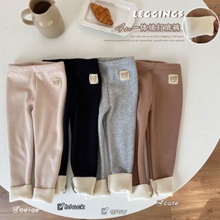 Quần legging lót lông nhung dày ấm cho bé trai bé gái