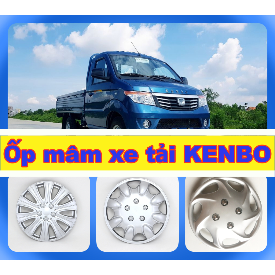 Bộ ốp mâm ( lazang) chụp mâm bánh xe tải KENBO 990Kg KENBO VAN giả vành đúc dày đẹp ( có bán lẻ)