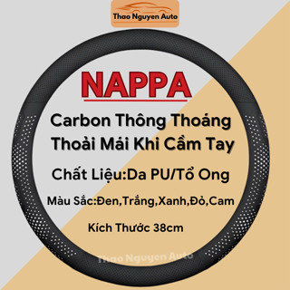 [Giá Rẻ] Bọc Vô Lăng Ô Tô 3D Da Nappa Cao Cấp Siêu Mỏng Thiết Kế Kiểu Dáng Lỗ Thoát Khí Chống Trơn Trượt