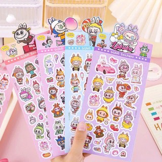 COMBO 3 TỜ Sticker gấu lười nhiều mẫu