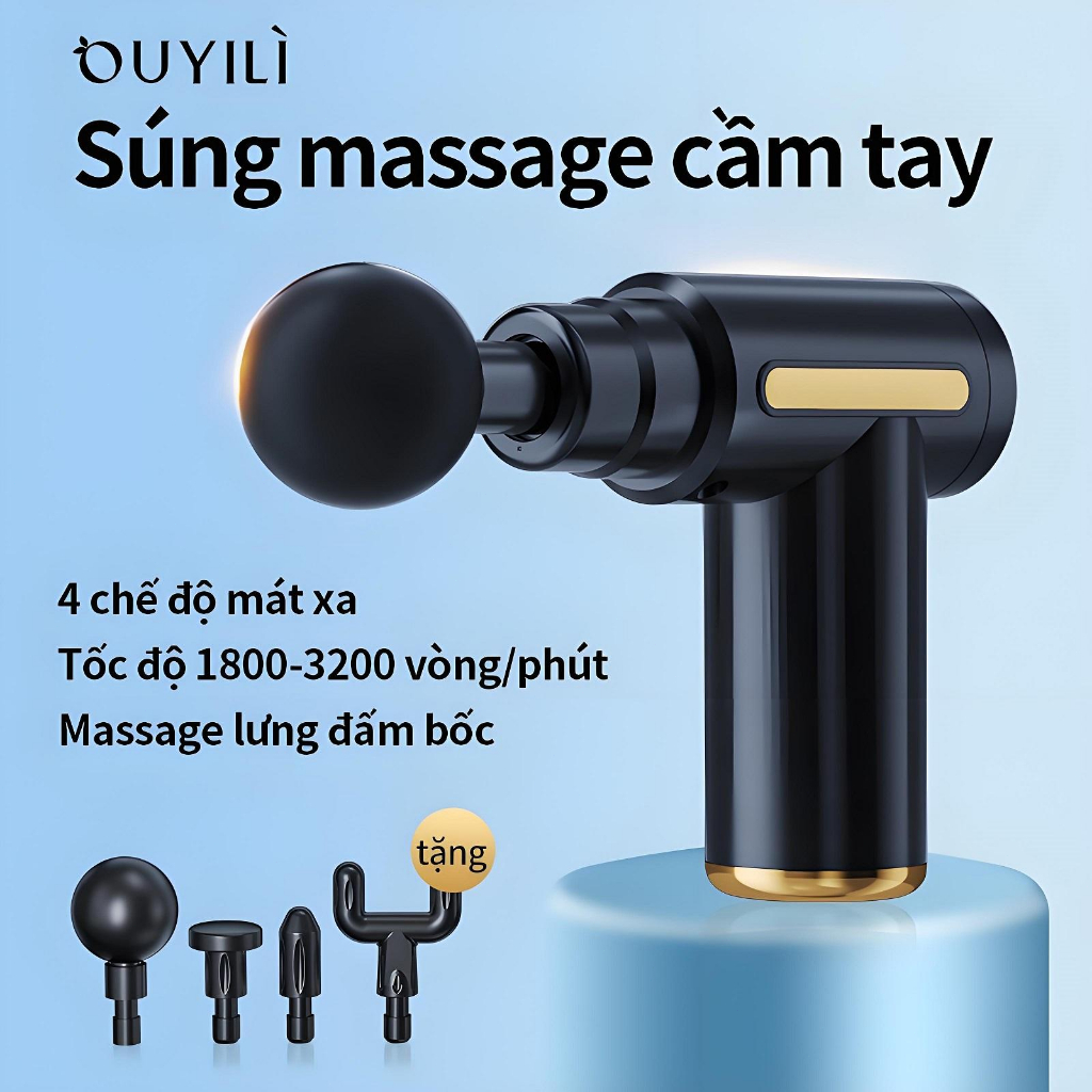 Máy massage cầm tay mini - đấm lưng , trị liệu cổ vai gáy Mini body 6 tiêu chuẩn cấp độ nâng cao Hot