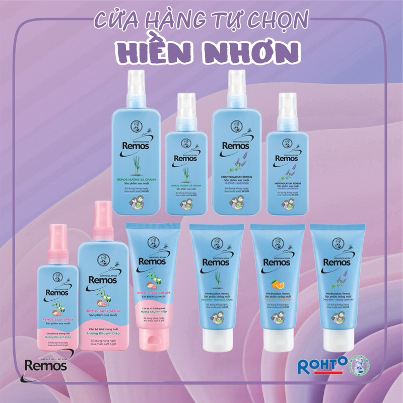 Xịt chống muỗi Remos Dành cho người lớn và trẻ em